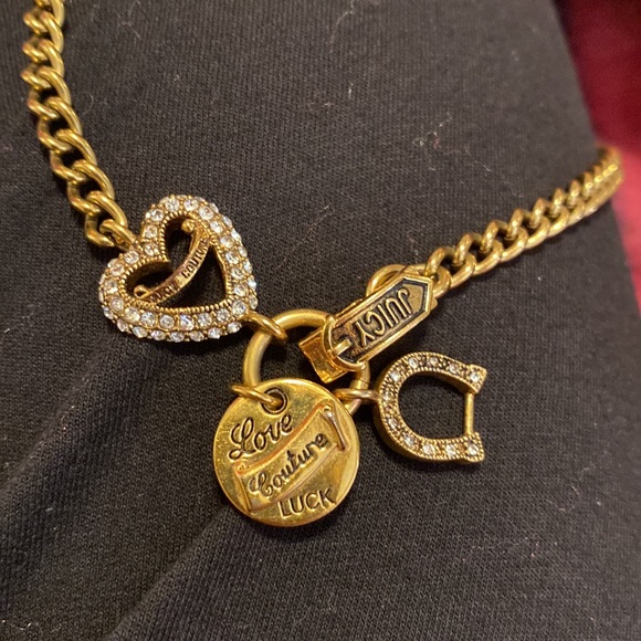 Gold Juicy Couture Charm choker necklace - Picture 4 of 4